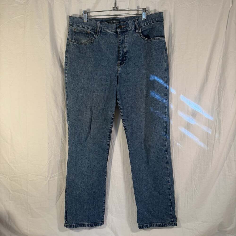 VTG Lauren Ralph Lauren Women’s Jeans Straight Leg Sz 12 Midrise Medium Wash 34”